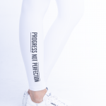 Progress not Perfection white hight waist legging